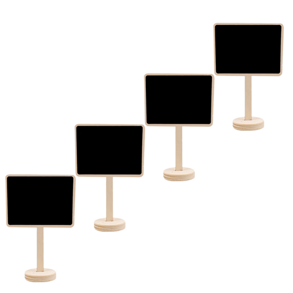Set De 4 Mini Pizarras Para Decoración
