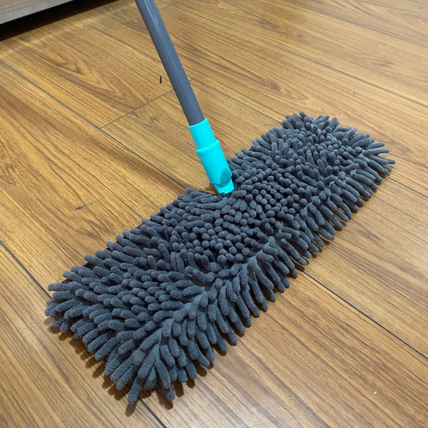 Trapero De Microfibra Y Pulidor Con Mango Extensible 2 En 1