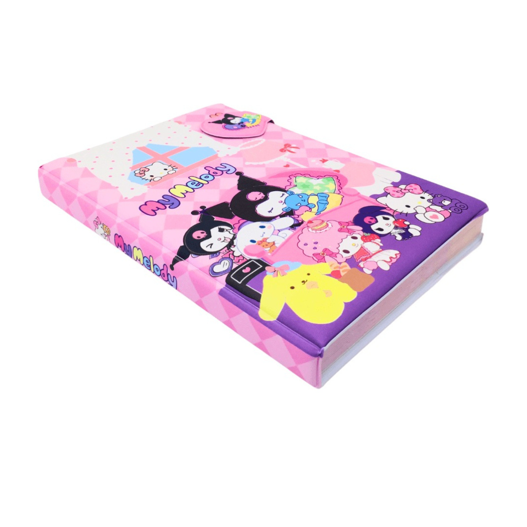 Set Agenda Libreta Kuromi + 1 Lápiz Multicolor Kawaii