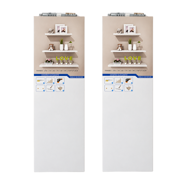 Repisa Flotante De Pared MDF 50 Cm Estante Decorativo