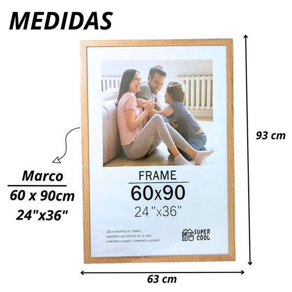 Marco Para Foto 60x90 Cm Cuadro Portarretrato