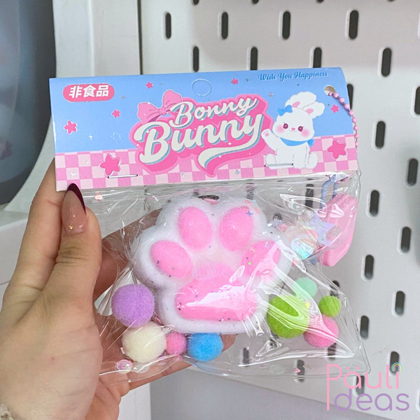 Squishy Patita Gato Pegajosa Con Accesorios