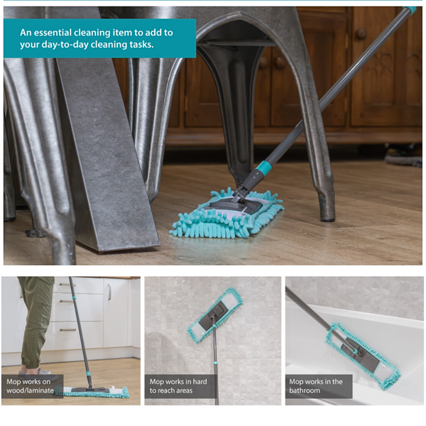 Trapero Microfibra Mango Extensible + 1 Repuesto