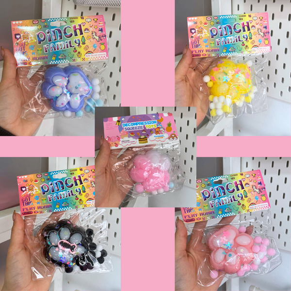 Squishy Patita De Gato Pegajosa Juguete Antiestrés