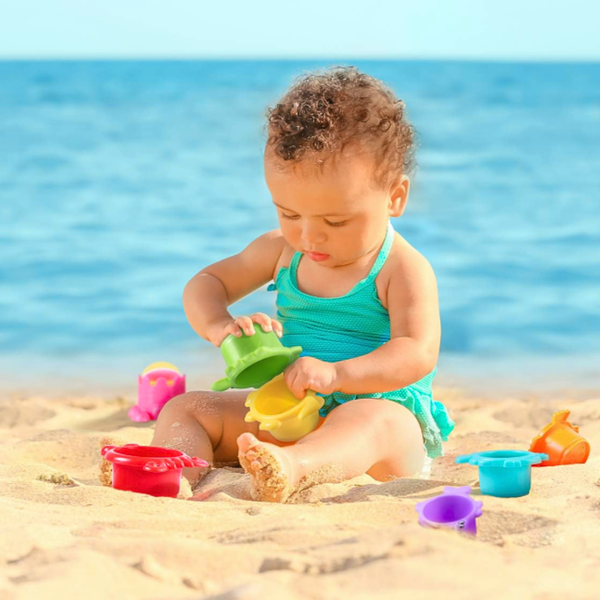 Torre Apilable Animalitos Para Bebés Juguete Didactico