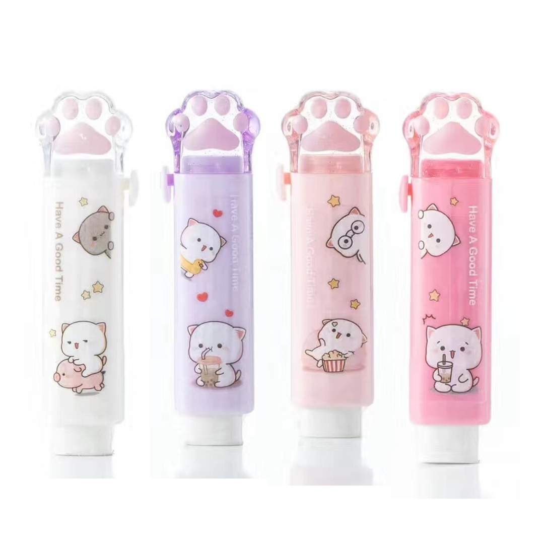 Set de Gomas de Borrar Retráctil Garrita Kawaii