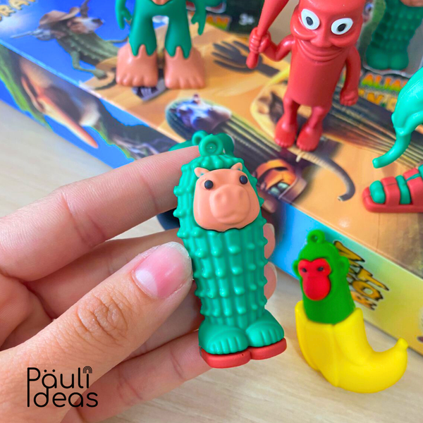 Brainrot Set 6 Figuras Tralalero Tralala Tun Tun Tun Sahur