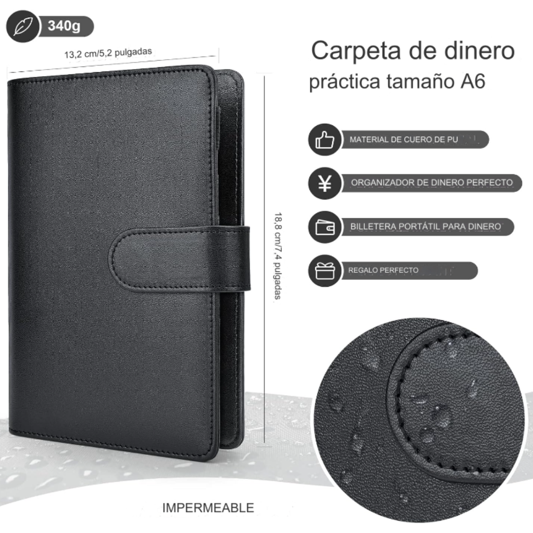 Budget Binder Carpeta Organizadora A6 De Dinero Para Ahorro