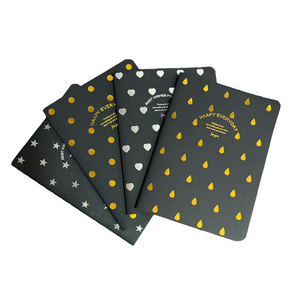 Mini Croquera Hojas Negras Cuaderno Artístico Compacto