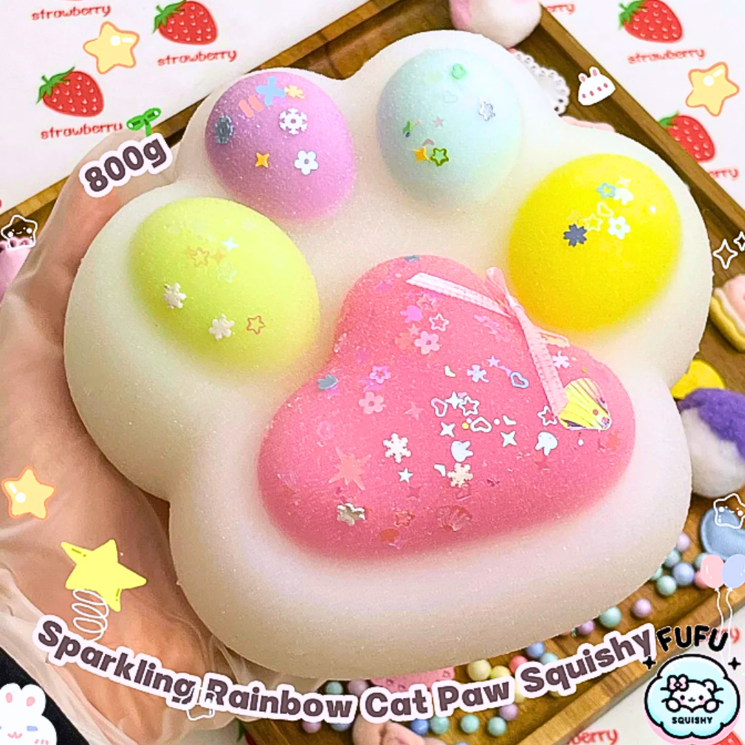 Squishy Grande Patita De Gato Pegajosa Juguete Antiestrés