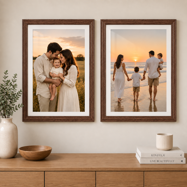 Marco Decorativo 40x50cm Cuadro Portarretrato Con Vidrio
