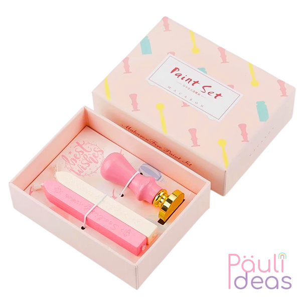 Sello Con Lacre Vintage Timbre Cera Tarjetas