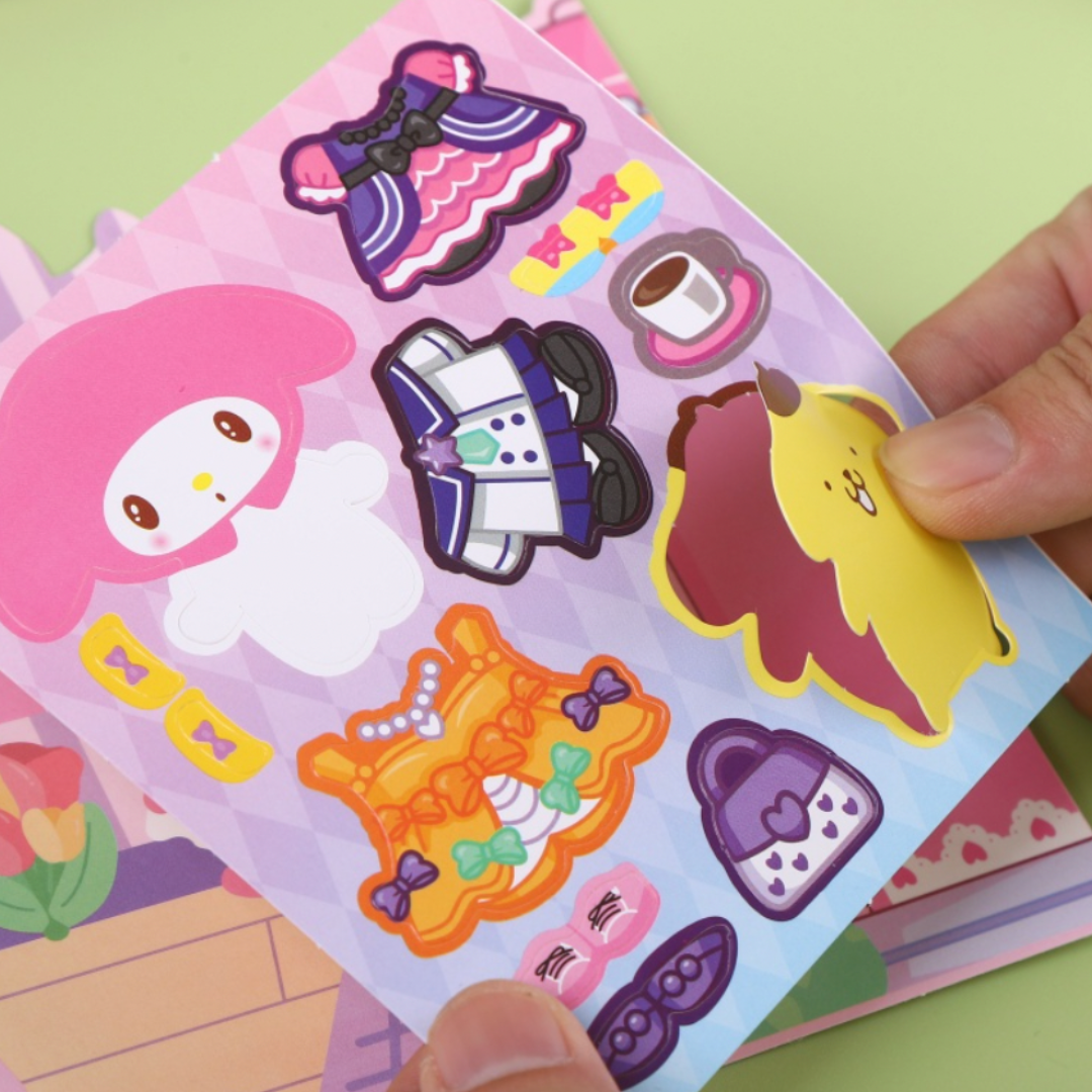 Set de Stickers y Accesorios De sanrio