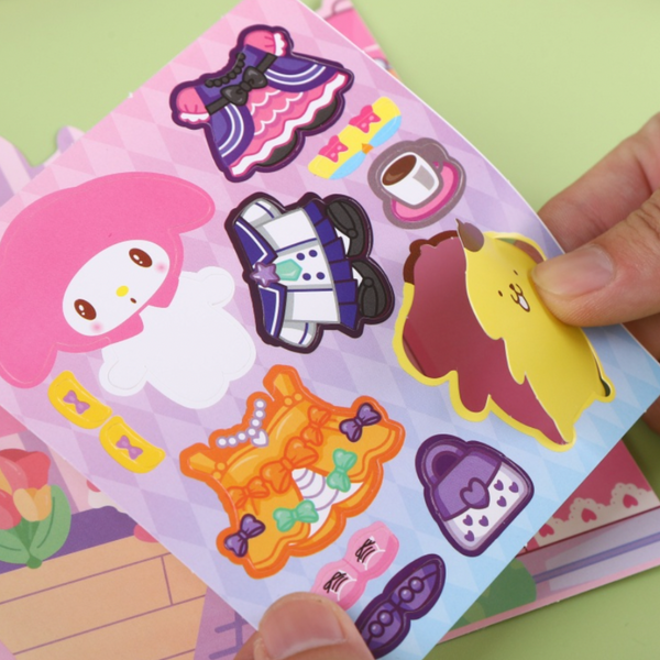 Set de Stickers y Accesorios De sanrio