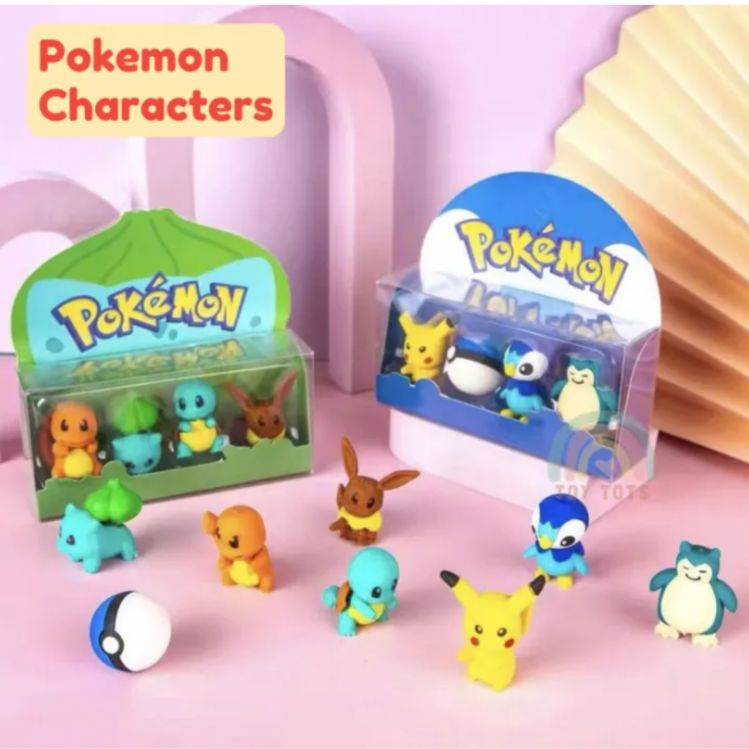 Pack De 4 Gomas De Borrar Pikachu