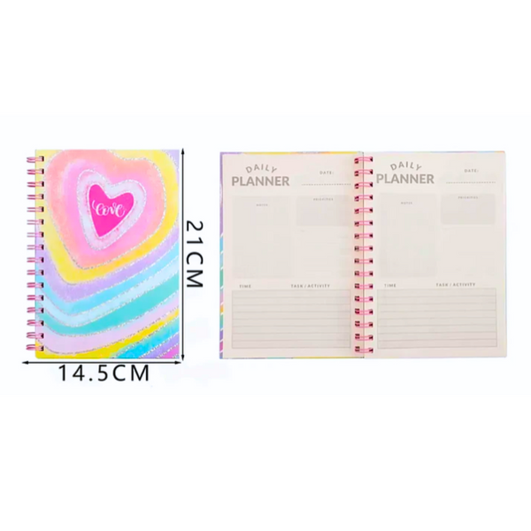Cuaderno Anillado Planificador Semanal A5 Multicolor
