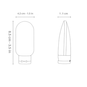 Contenedores Dispensadores Para Viajes Pack De 5