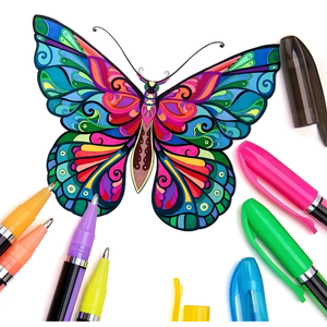 Pack 36 Lápices Tinta Gel Colores Neón 1.0mm