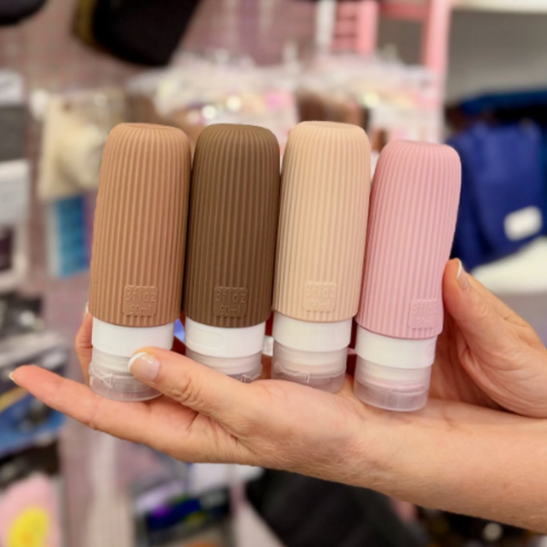 Botellas De Silicona Viajes Dispensador Shampoo Cremas