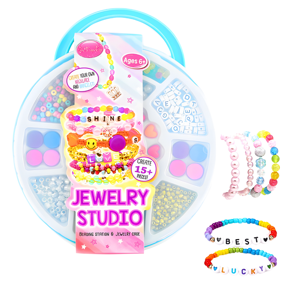 Kit Maleta Para Hacer Pulseras Y Collares Manualidades Niñas