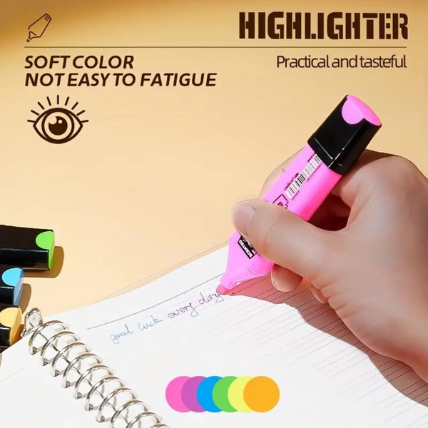 Set De 6 Rotuladores Destacadores Con Aromas de Frutas Neón