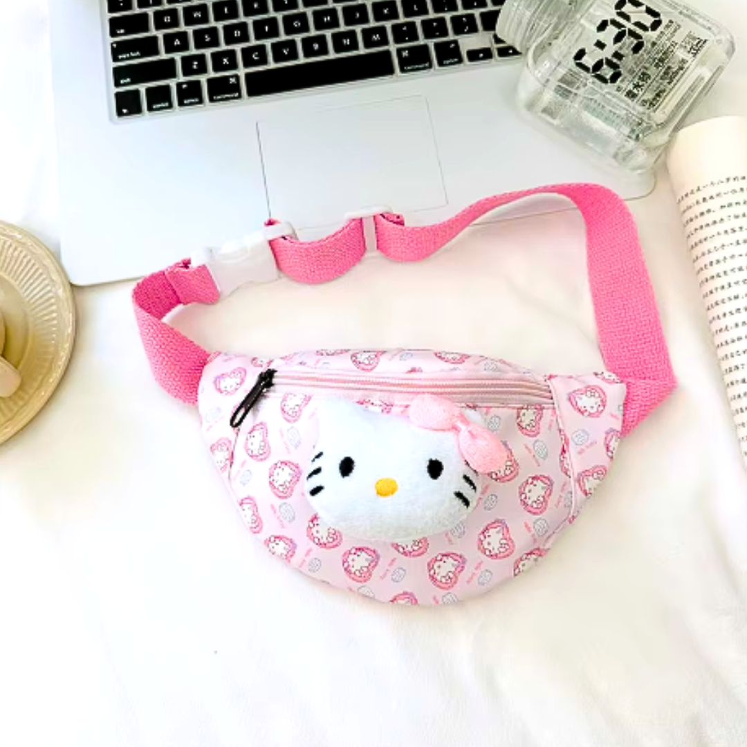 Cartera Bolso Kuromii y Hello Kitty Para Niñas Kawaii