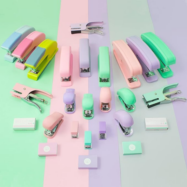 Set Mini Corchetera + Sacacorchetes + Corchetes Diseño Kawai