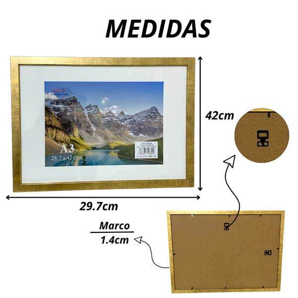 Marco Para Foto A3 29.7x42 Cm Cuadro Portarretrato