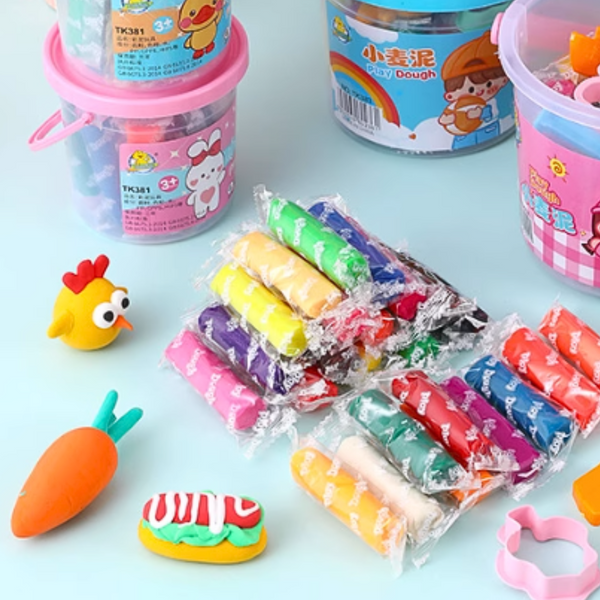 Kit Arcilla Infantil Kawaii Masa De 18 Colores Para Moldear