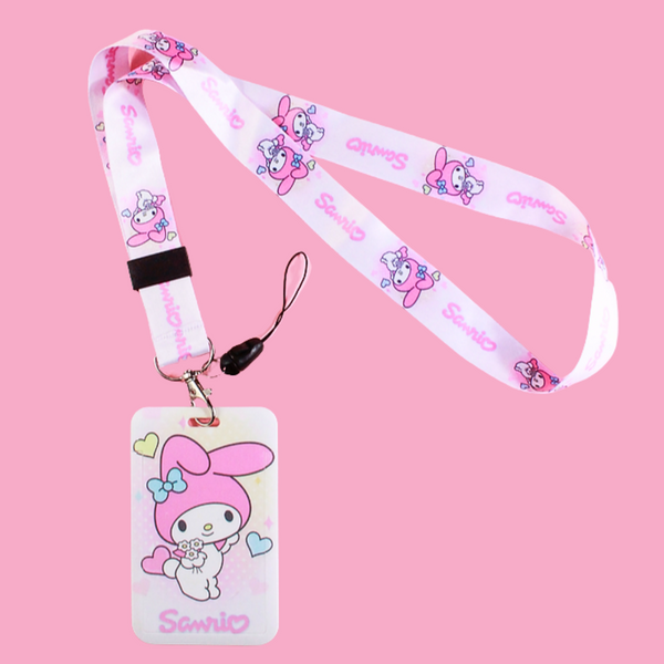 Lanyard Cinta Colgante + Portacredencial Tierno Kawaii