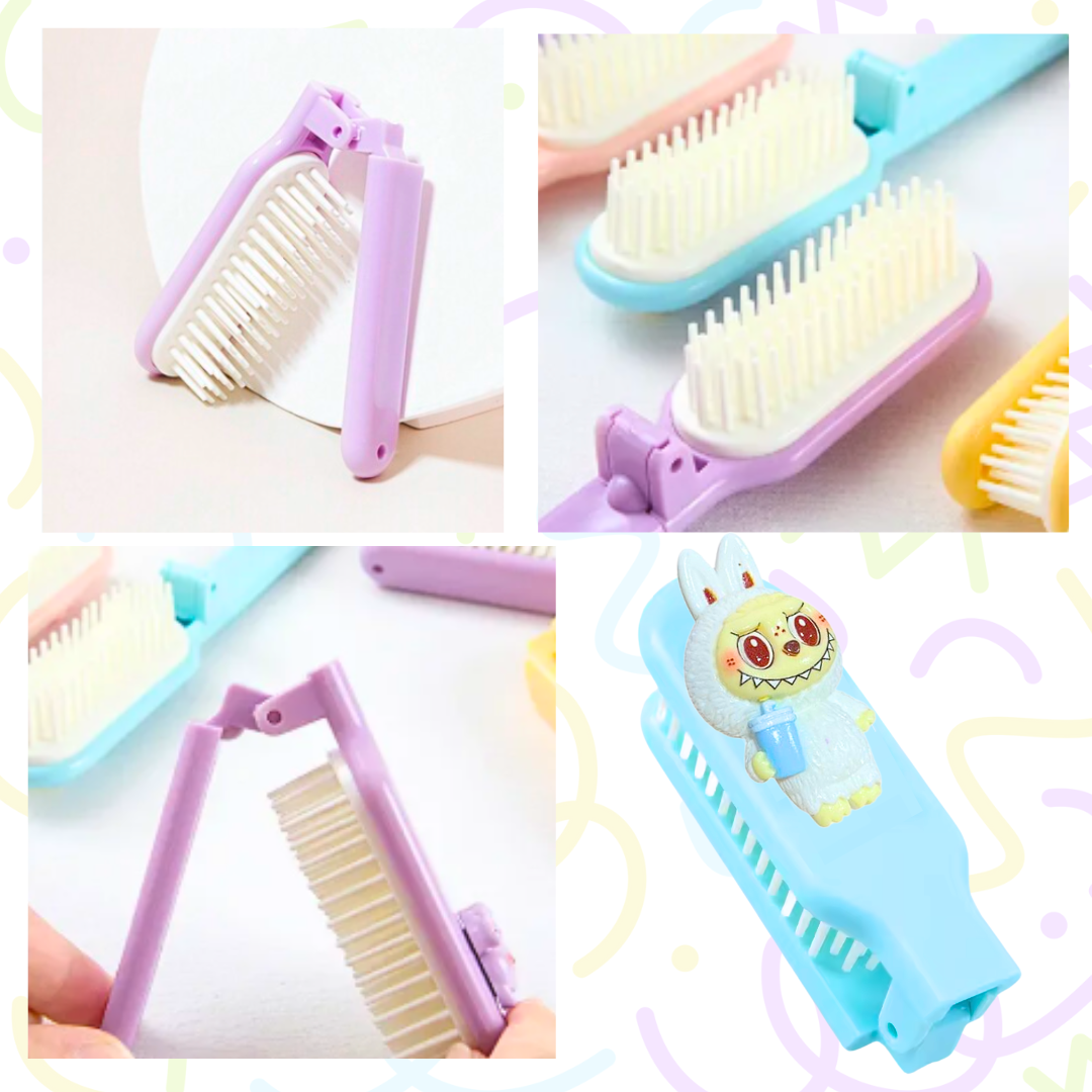 Cepillo De Pelo Bubu Plegable Kawaii Perfecto Para Viaje