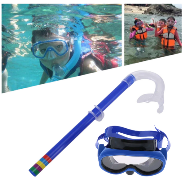Kit De Snorkel Para Niños Máscara + Tubo Para Buceo
