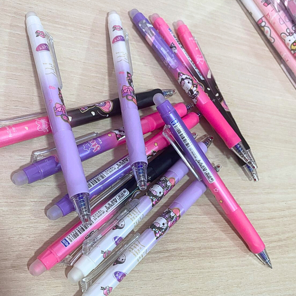 Pack 12 Lápices Tinta Gel 100% Borrable Diseño Kawaii