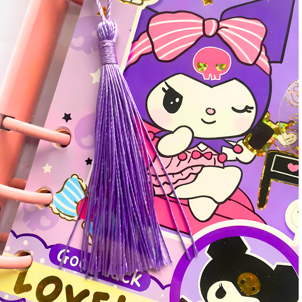 Libreta Agenda Kawaii Kuromi De 74 Hojas Con Lápiz De Gel