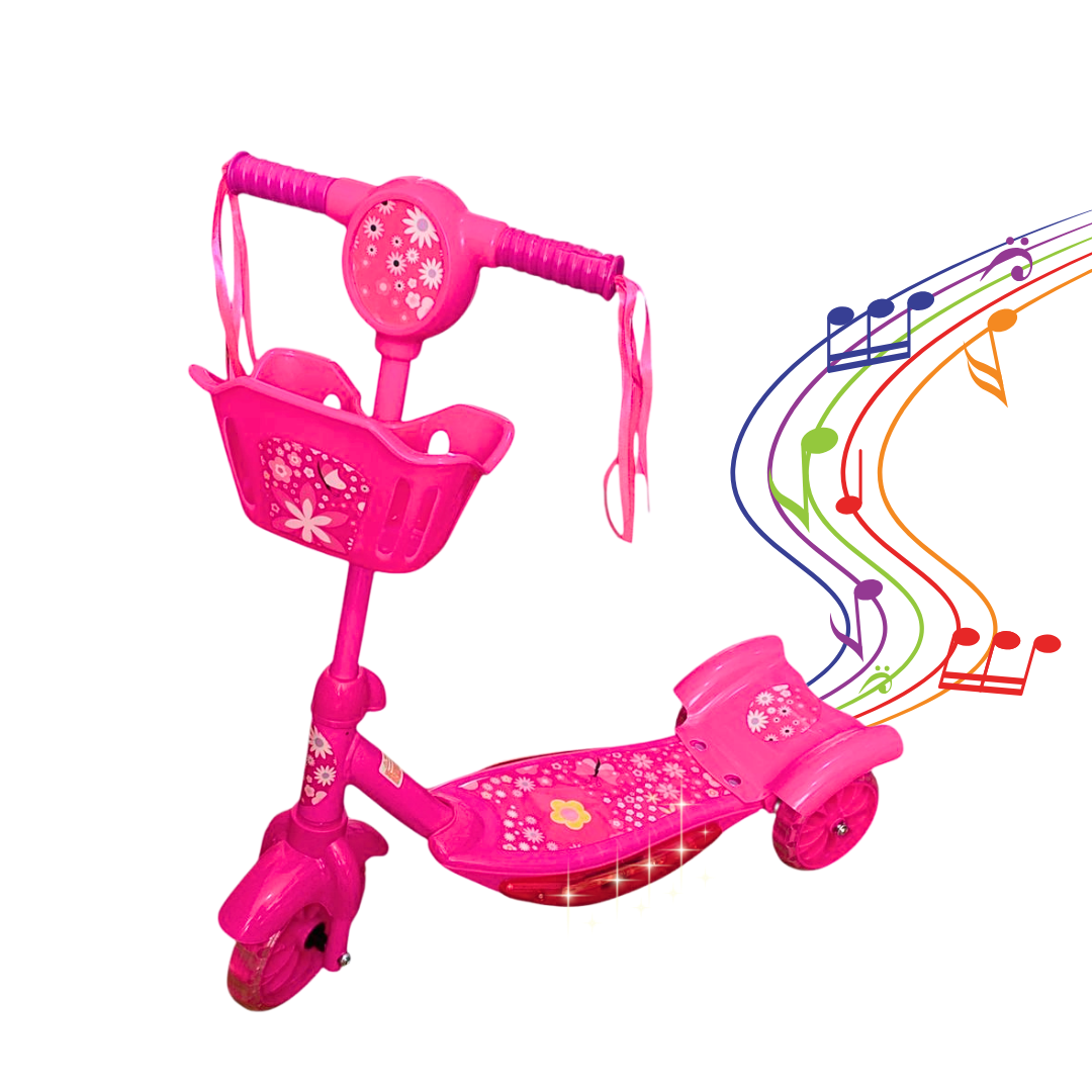 Monopatín Scooter De 3 Ruedas Con Luces Y Sonidos