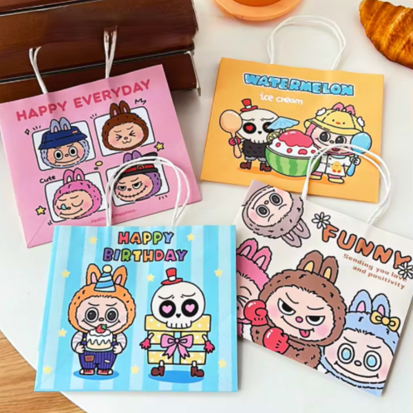 Pack 4 Bolsas De Regalo Bubu Estilo Kawaii
