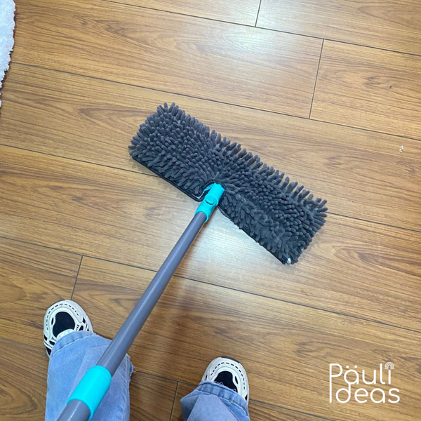 Trapero Microfibra Con Pulidor Y Mango Extensible De 170 Cm