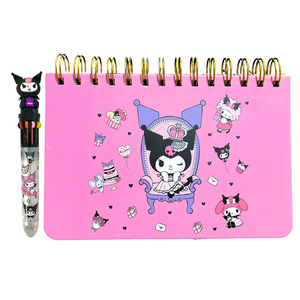 Planner Semanal Kuromi 50 Hojas + Lápiz Pasta Kawaii