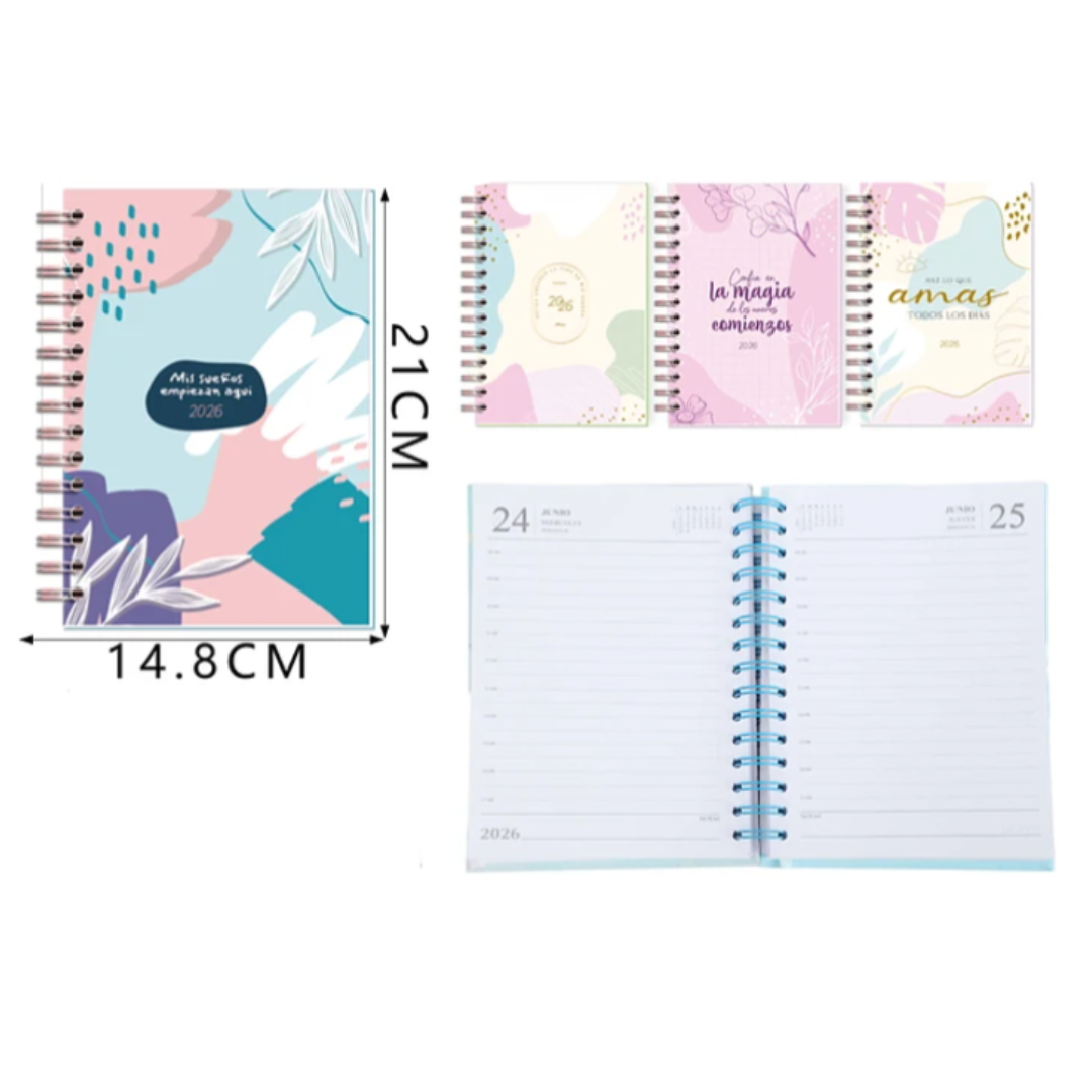 Agenda 2026 A5 21cm X 14,5cm Frases Motivacionales