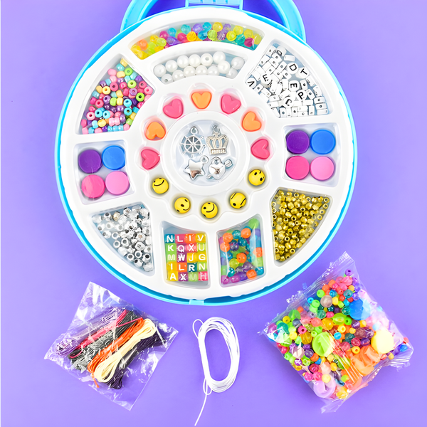 Kit Maleta Para Hacer Pulseras Y Collares Manualidades Niñas