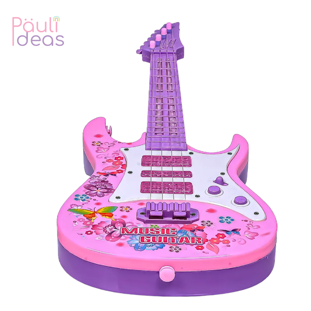 Guitarra Musical Juguete Niños Con Luces Y Sonido