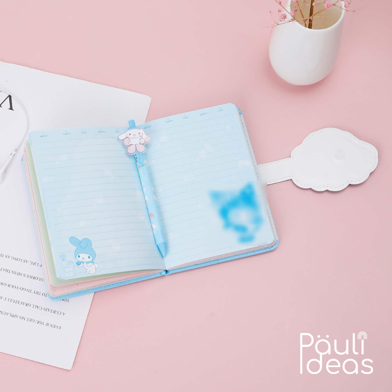 Agenda o Diario de Vida Cinnamoroll con Lápiz