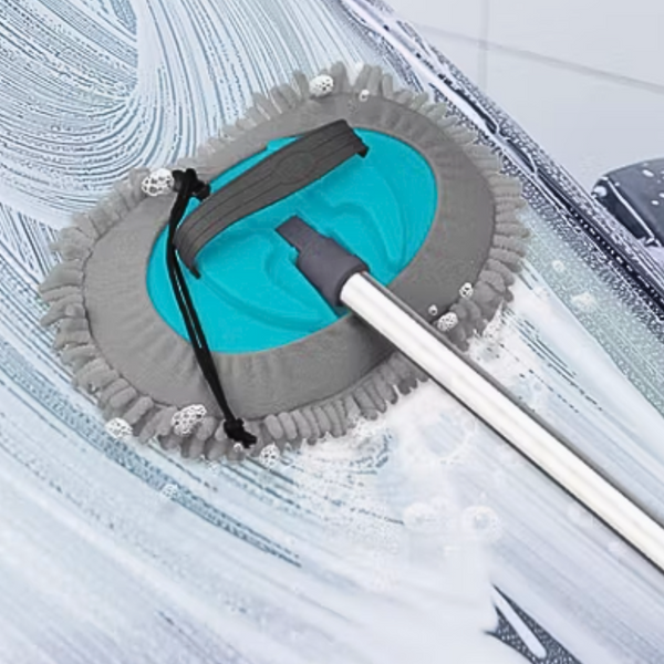 Trapero Microfibra Mopa Limpieza Mango Extensible Acero Inox