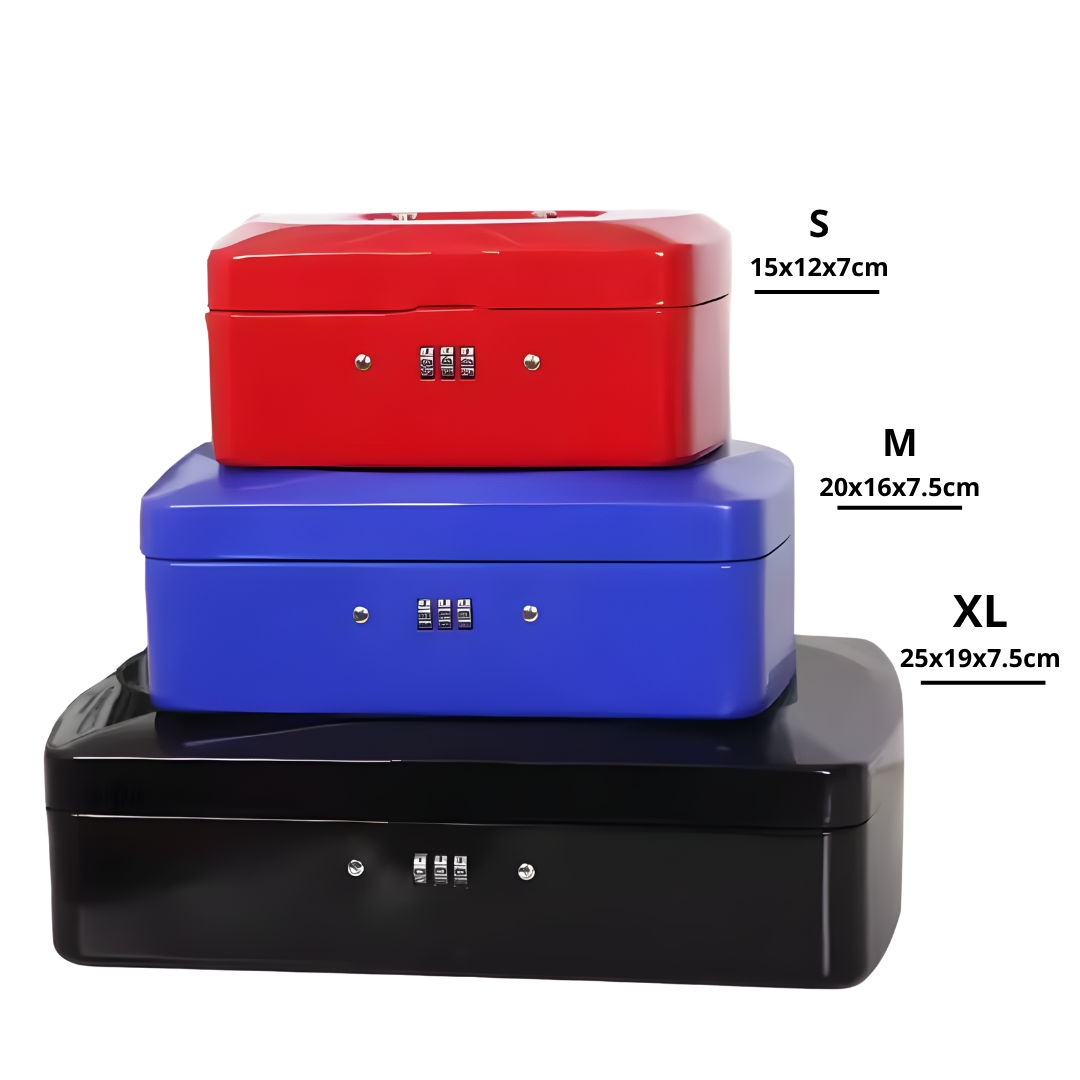 Caja Fuerte Dinero Metálica 25cm X 19cm Combinación Clave