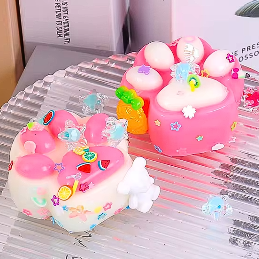 Squishy Grande Patita De Gato Pegajosa Juguete Antiestrés