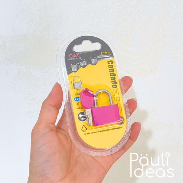 Mini Candado Para Mochila Y Equipaje Con 2 Llaves