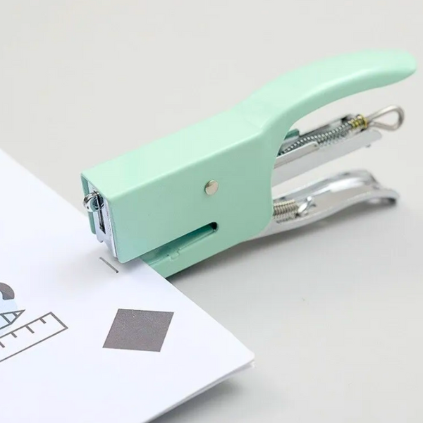 Corchetera Grapadora Kawaii Macaron Colores Pastel