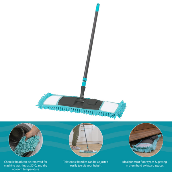 Trapero Microfibra Mango Extensible + 1 Repuesto