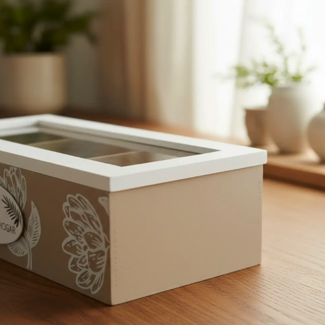 Organizador De Madera Para Bolsas De Té