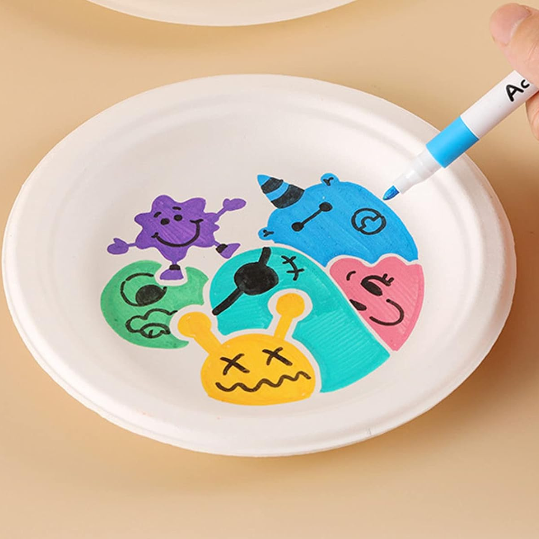 Set De 24 Plumones Acrílicos Para Toda Superficie